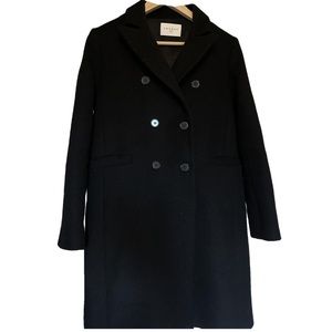 Black Sandro Wool Coat